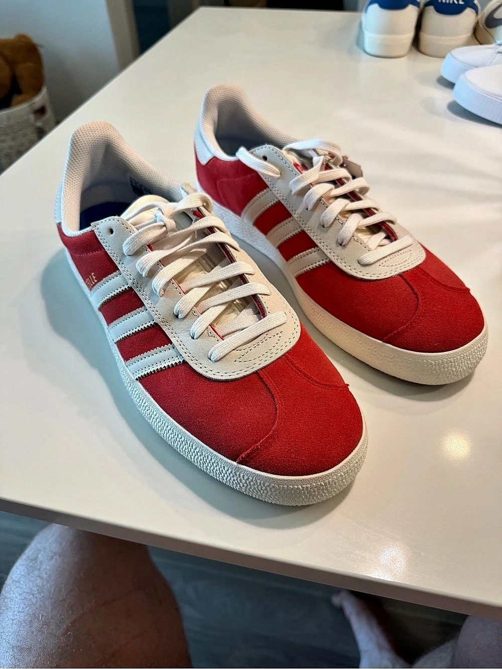 Adidas Gazelle ADV Red & White Sneakers US 12 NWT